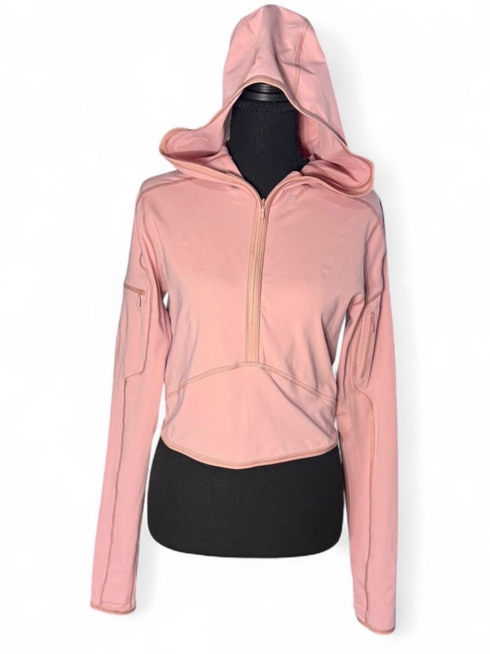 Lululemon Break a Trail Half Zip Hoodie Pink Size 8